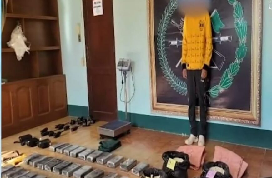 Aprehenden a una persona que tenia 55.7 kilos de Cocaína…