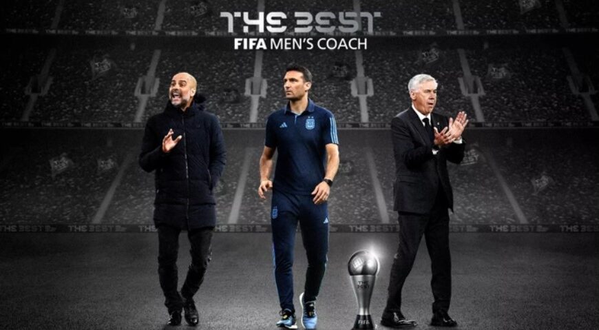 El seleccionador Scaloni, el Técnico Guardiola y el entrenador Ancelotti…