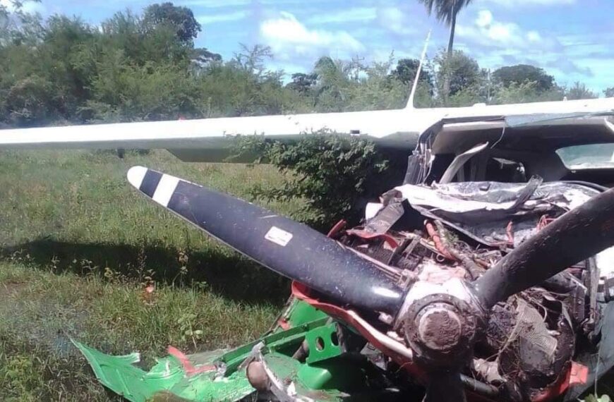 La avioneta que se estrelló este sábado en la zona…