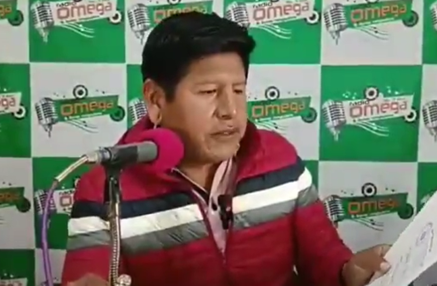 Periodista Marcelino Rodríguez Tito, de Radio Omega Noticias, de Yapacaní, fue…