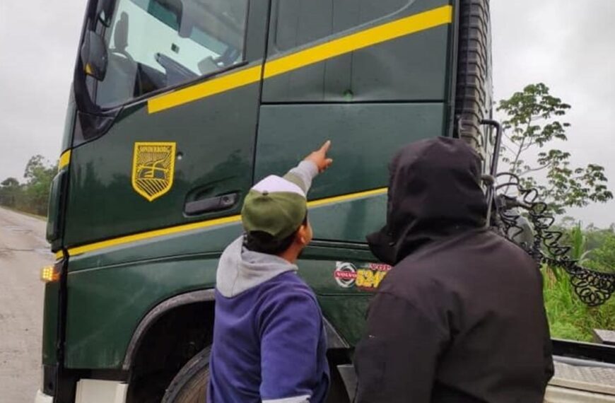 Camión que transportaba mercadería fue víctima de atraco por sujetos…