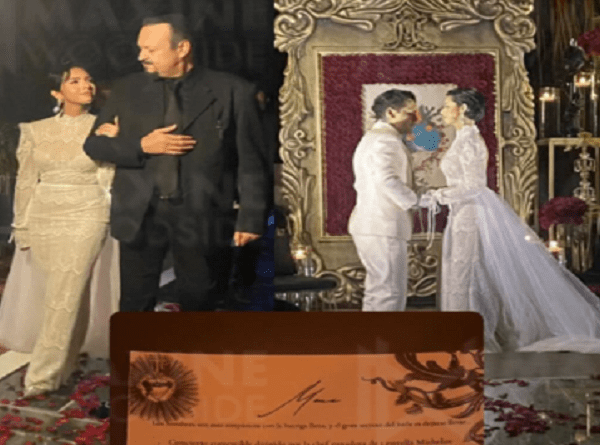 Filtran fotos de la boda secreta de Christian Nodal y Ángela Aguilar