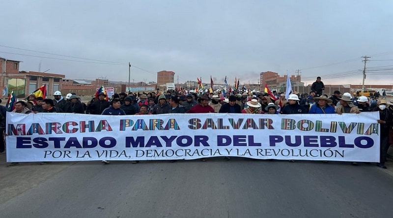 La marcha de Evo llega a El Alto, pasa por…