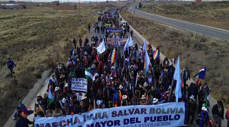 Evo abandona su marcha; los marchistas decidirán si continúan o…