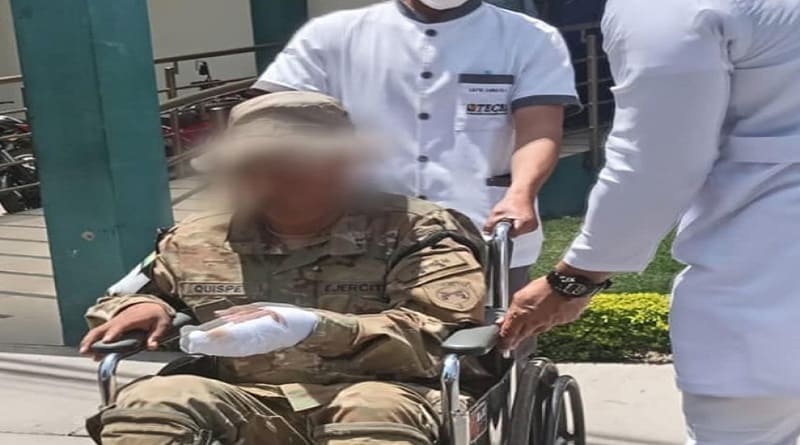 Un soldado queda herido tras la explosión de un artefacto…