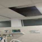 Cielo falso cae sobre paciente intubado en el hospital Pampa de la Isla